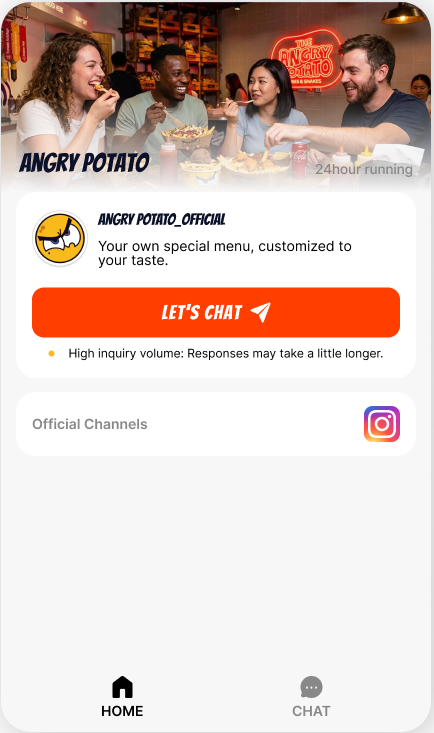 ANGRY POTATO 챗봇